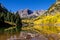 Morning at Maroon Bells Aspen CO