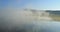 Morning Mist Hanging Over Lake