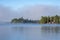 Morning Mist in Lake of Two Rivers in Algonquin Park, Ontario, Canada #2