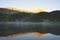 Morning Mist, Mountain Lake, Banff National Park