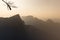 Morning mist mountains landscape at zhangjiajie