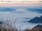 Morning mist at Phu chee fah in Chiang rai province, Thailand