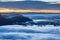 Morning Mist and Sunrise, Cliff, Tropical Mountain