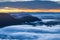 Morning Mist and Sunrise, Cliff, Tropical Mountain