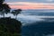 Morning Mist and Sunrise, Cliff, Tropical Mountain