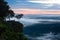 Morning Mist and Sunrise, Cliff, Tropical Mountain