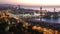 Morning panoramic view of Barcelona