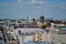 Morning panoramic view of the city from the observation deck of the Epiphany bell tower