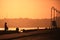 Morning promenade on the city embankment. Havana