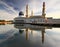 Morning reflection of Likas mosque