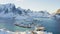 Morning Reine aerial panorama