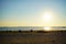 The morning of Revere Beach, Revere, Massachusetts, USA. It is a first public beach in America.