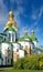 Morning Saint Sophia Cathedral  church building view. Kyiv City centre, Ukraine