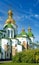 Morning Saint Sophia Cathedral  church building view. Kyiv City centre, Ukraine