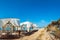 Morning sandy beach, Pescoluse, Puglia, Italy