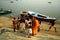 Morning scene at the Ganges river