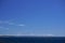 Morning at sea: Clouds and fog over Alaskan islands in the North Pacific Ocean