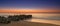 Morning Seascape with wood pilings