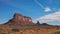 Morning shot of eagle mesa at monument valley