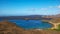 Morning shot of isla bartolome and pinnacle rock in the galapagos