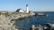 Morning shot of portland head lighthouse in maine