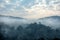 Morning sky and fog in Bwindi Impenetrable National Park