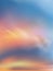 Morning sky with white clouds and colourful sky, Vertical Spring sky scape, blue, orange, yellow, purple and pink pastel colour,