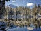 Morning after a snowstorm, Reflection Lake, Lassen National Park