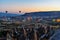 Morning start of Hot air balloons in Cappadocia. Turkey