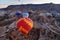 Morning start of Hot air balloons in Cappadocia. Turkey