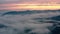 Morning sunrise fog mountains magic beautiful aerial sky