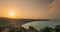 Morning Sunrise Sky In Different Colors Timelapse Above Mediterranean Coast Of Antalya And Alanya. Hyperlapse Sunrise