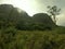 morning sunrise view of the beautiful mountains. the wonder of the forest.