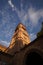 Morning Time hitting the spire of the ancient Prag Mahal palace in the town of Bhuj in Kutch.