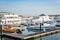 A morning view of Abu dhabi Yacht near Marina breakwater