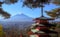 Morning view of Chureito Pagoda and Mount Fuji in autumn