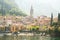 Morning View on Colorful Town Varenna on Lake Como in Italy