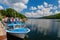 Morning view of the dock of Lakeside