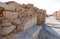 Morning view of the excavation of the ruins of the fortress of Masada, built in 25 BC by King Herod on top of one of the rocks of