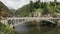 Morning view of kings bridge and cataract gorge in the city of launceston in tasmania