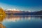 Morning view of Lake Wanaka and Buchanan Peaks, New Zealand, south island