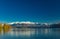 Morning view of Lake Wanaka and Buchanan Peaks, New Zealand, south island