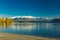 Morning view of Lake Wanaka and Buchanan Peaks, New Zealand, south island