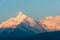 Morning View of Meili Snow Mountain Nature Reserve in Deqin, Yunnan, China. It is part of UNESCO World Heritage Site.