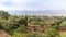 Morning  view at morning sunrice from Mount Tavor on a nearby valley near Nazareth in Israel