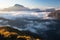 Morning view of mount Civetta from Col di Lana