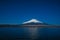 Morning view of Mount Fuji at Yamanaka Lake