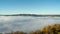 Morning view over the german lake called Edersee