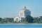 Morning view of some building around Lake Merritt