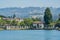 Morning view of some building around Lake Merritt